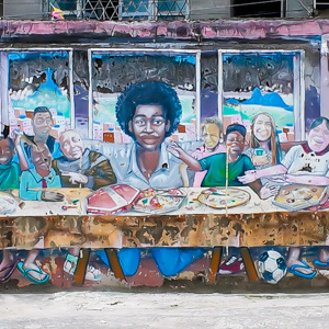 Rio Dejaneiro Rocinha Mural