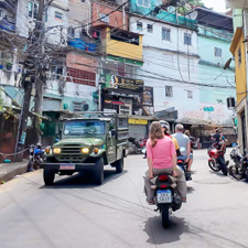 Rio Dejaneiro Rocinha Jazda Mototaxi